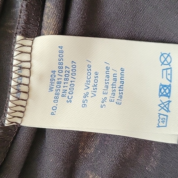 Boden Gray Glenda Jersey Knit Faux Wrap Floral Dress - Size 12 - Picture 8 of 9